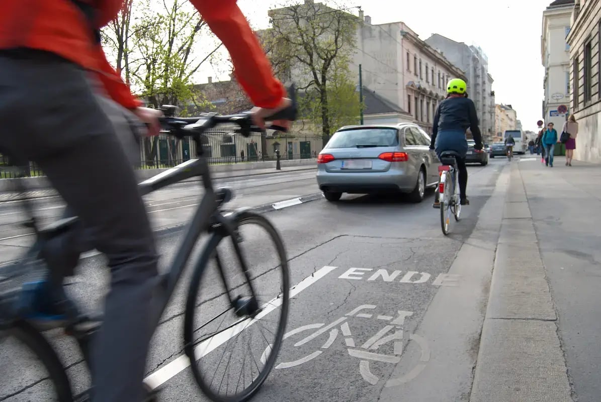 Zählen Sie Radfahrer auch auf gemeinsam genutzten Flächen mit ZELT Evo.